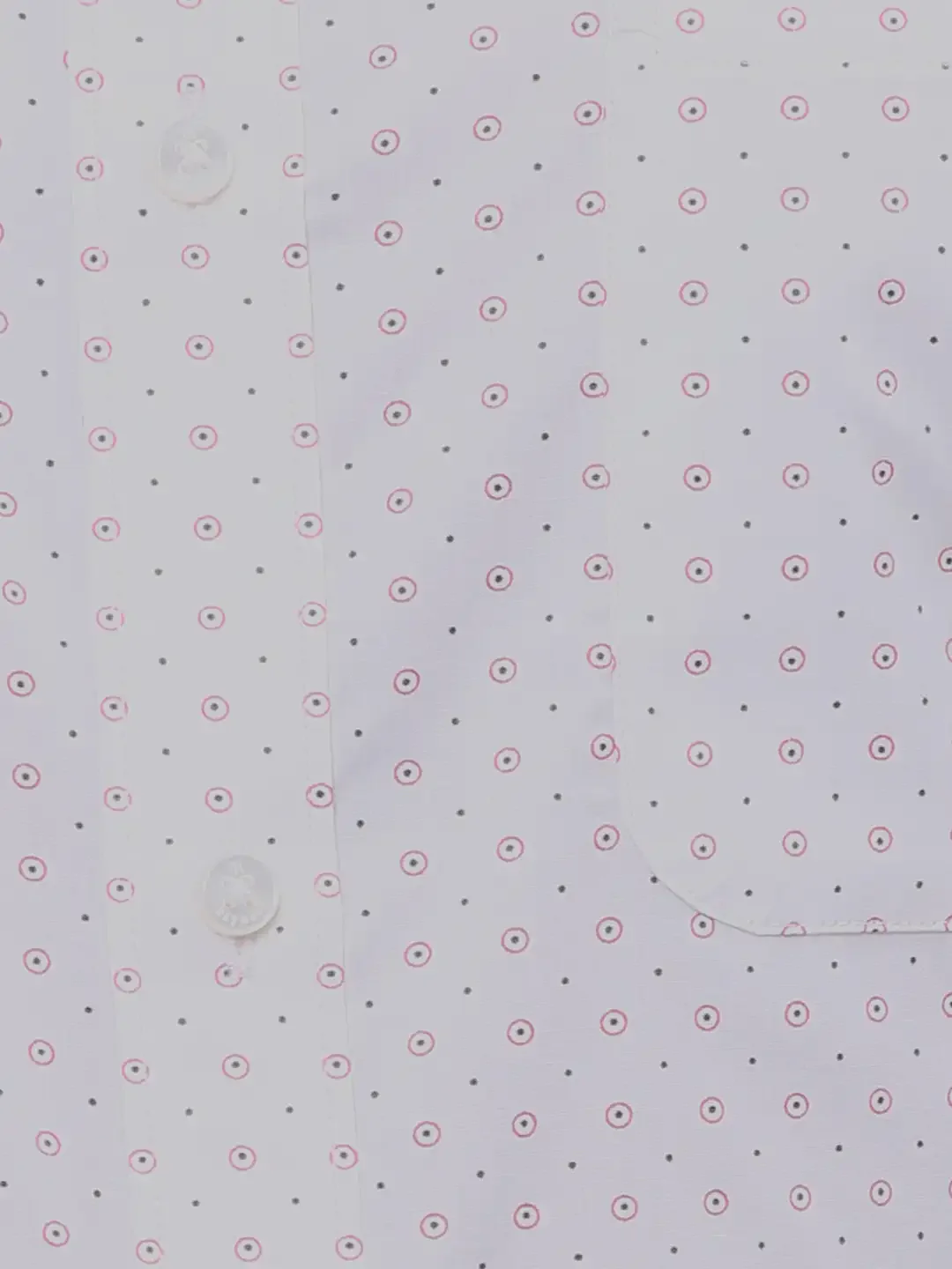 Raymond Men White Printed Slim Fit Cotton Formal Shirt - Image 7