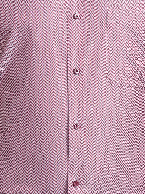 Raymond Men Red Slim Fit Structured Shirt - Image 7