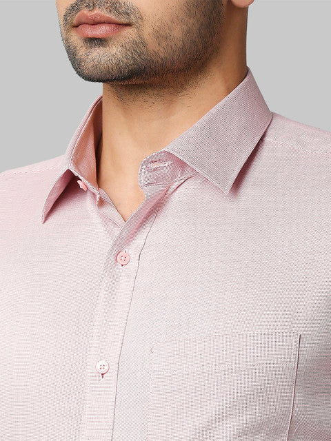 Raymond Men Red Slim Fit Structured Shirt - Image 6