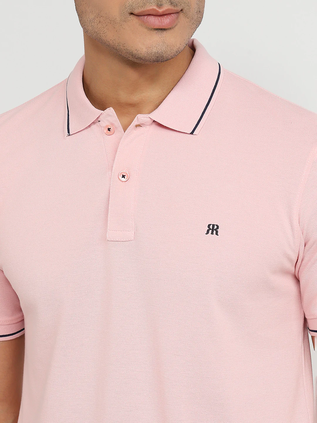 Raymond Men Red Solid Modern Fit Cotton T-shirt - Image 6