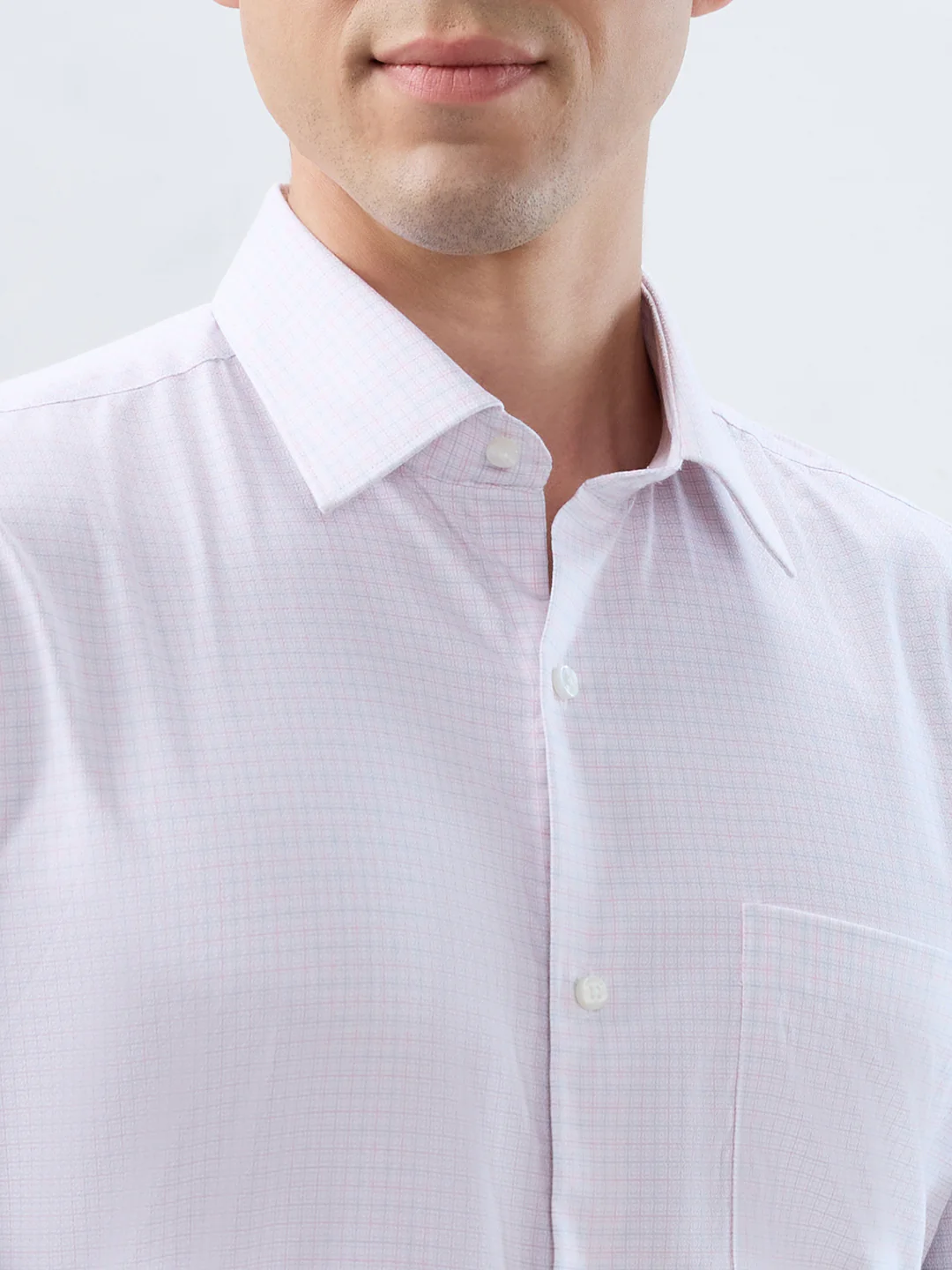 Raymond Men Red Structure Contemporary Fit Cotton Formal Shirt - Image 6