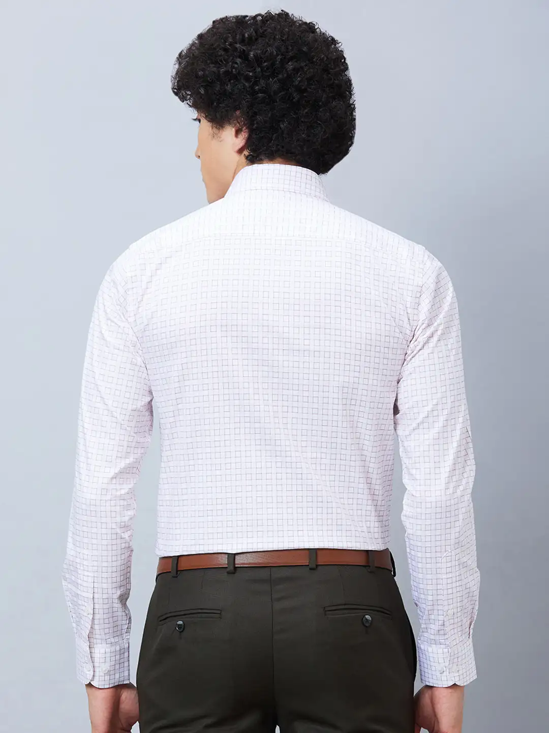 Raymond Men Pink Structured Slim Fit Cotton Formal Shirt - Image 5