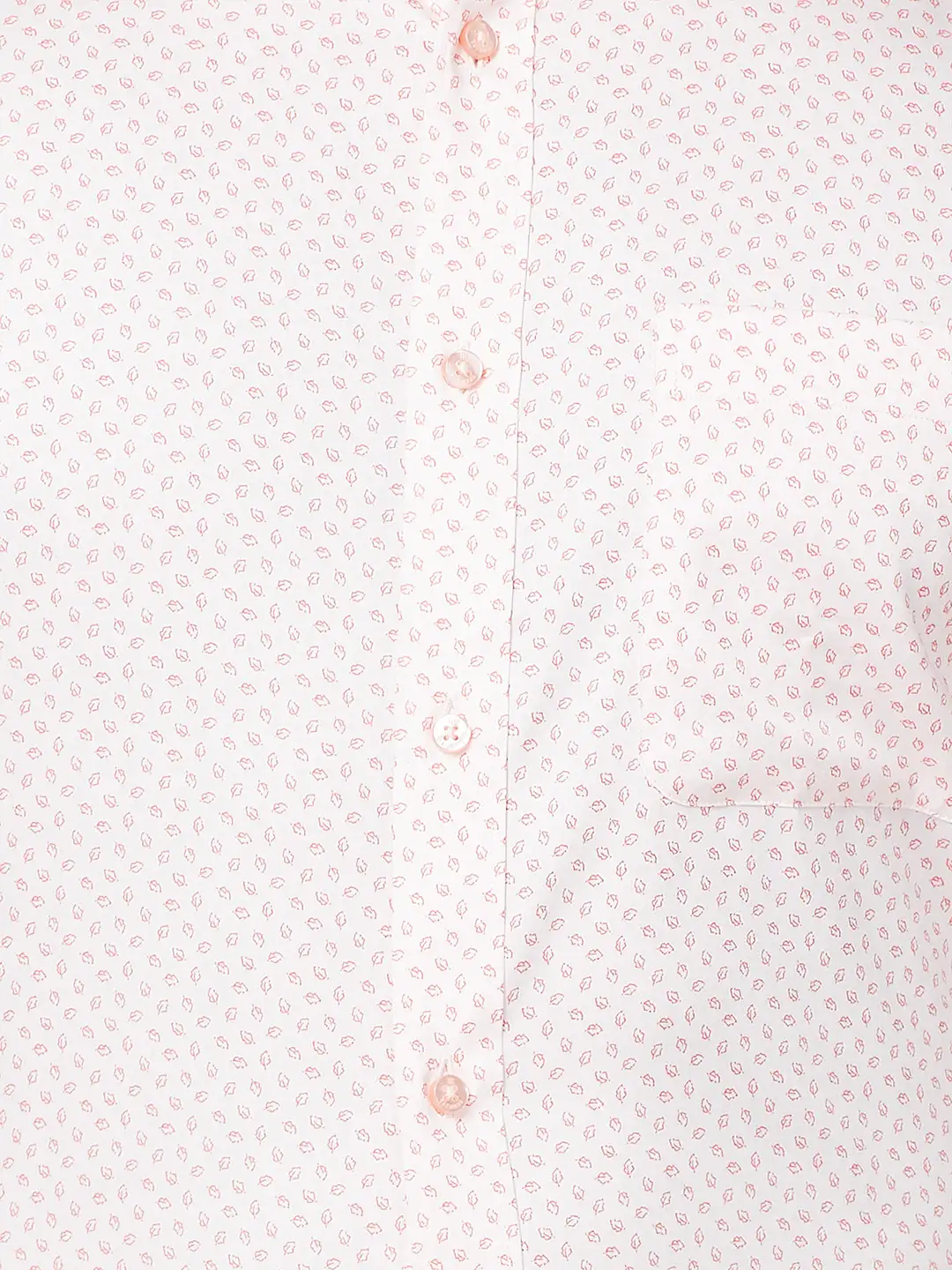 Raymond Men Red Structure Slim Fit Cotton Shirt - Image 7