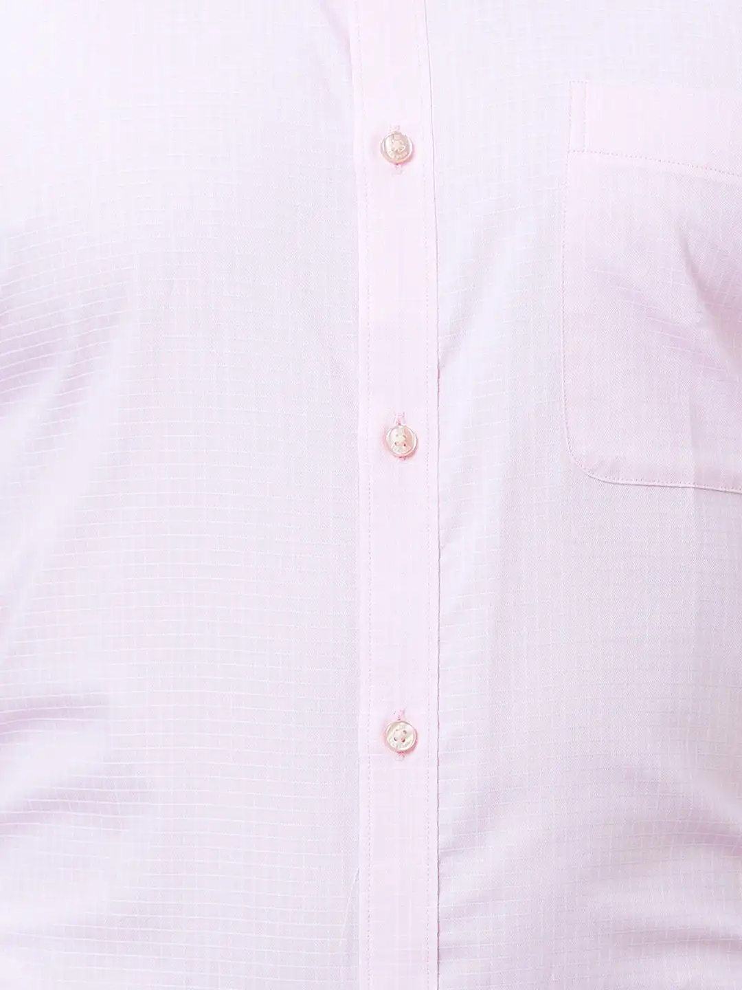 Raymond Men Pink Structured Slim Fit Cotton Formal Shirt - Image 7