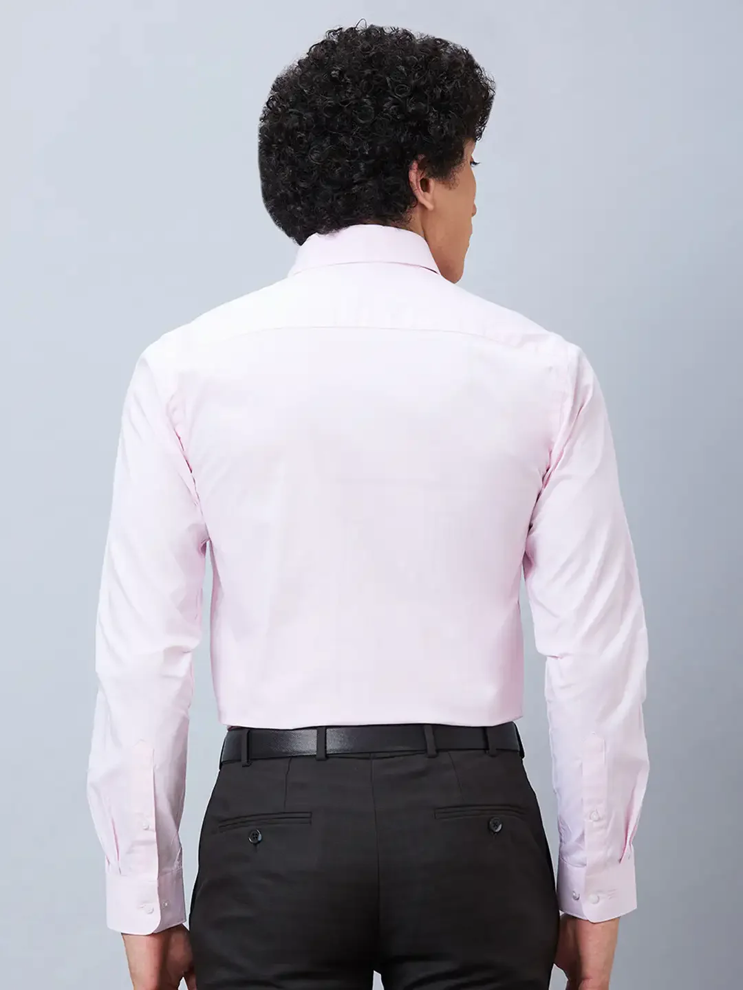 Raymond Men Red Structure Slim Fit Cotton Shirt - Image 4