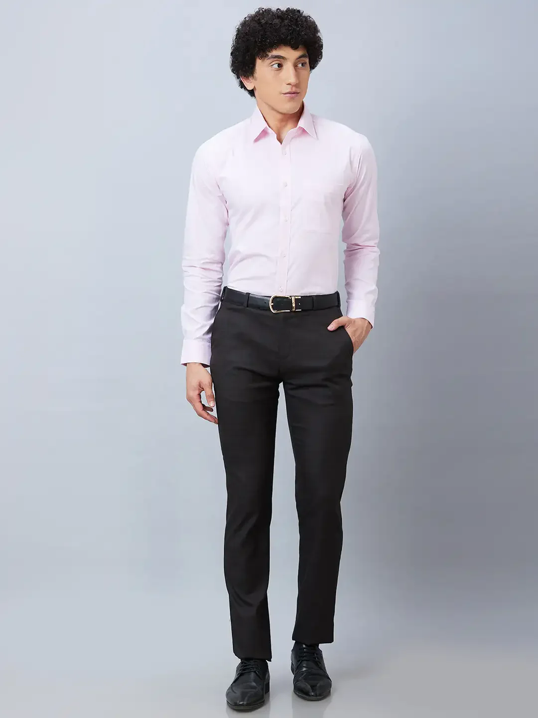Raymond Men Red Structure Slim Fit Cotton Shirt - Image 5