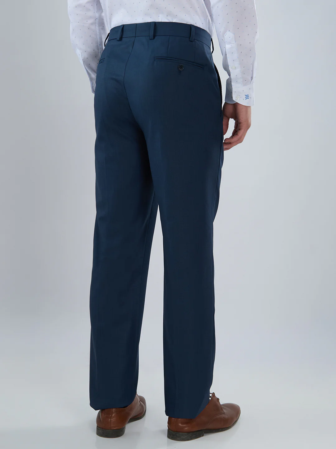 Raymond Men Regular Fit Twill Pattern Polyester Blend Flat Front Trouser - Image 4