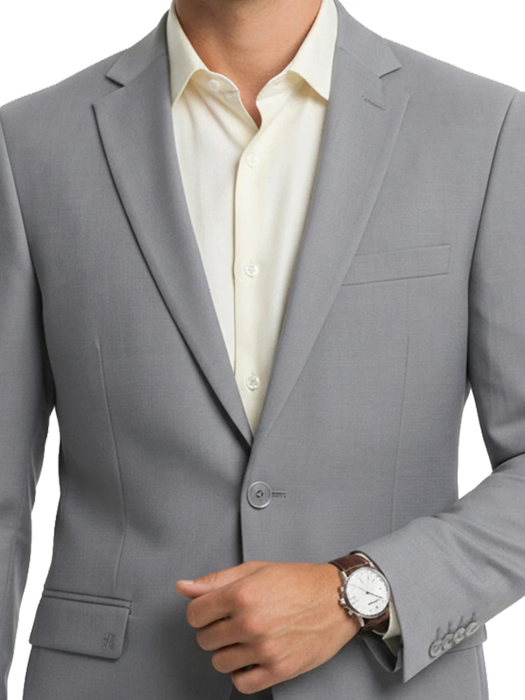Raymond Men Slim Fit Structure Pattern Poly Viscose Blend Full Sleeve Suit - Image 6