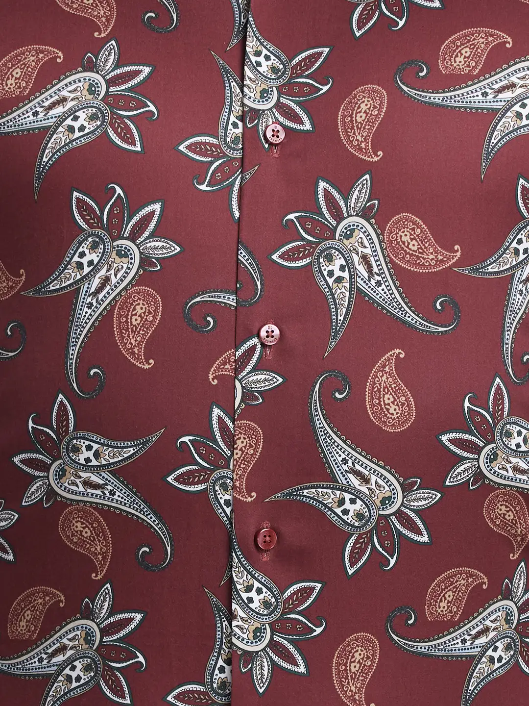 Raymond Men Violet Print Slim Cotton Shirt - Image 7