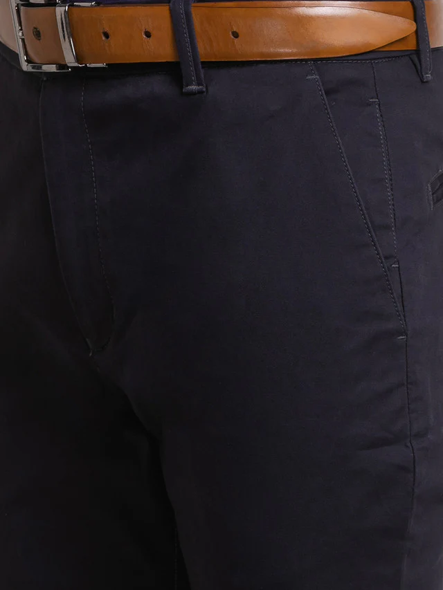 Raymond Men Violet Solid Slim Fit Trouser - Image 6