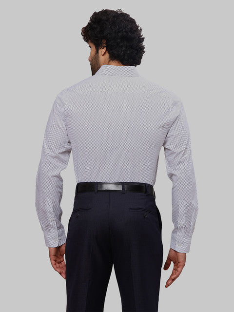 Raymond Men White Slim Fit Printed Shirt - Image 4