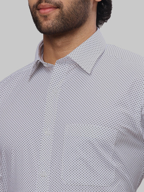 Raymond Men White Slim Fit Printed Shirt - Image 6