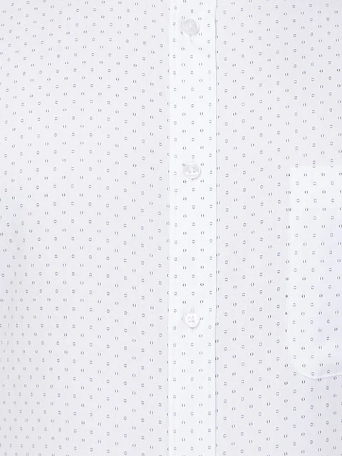 Raymond Men White Slim Fit Printed Shirt - Image 7