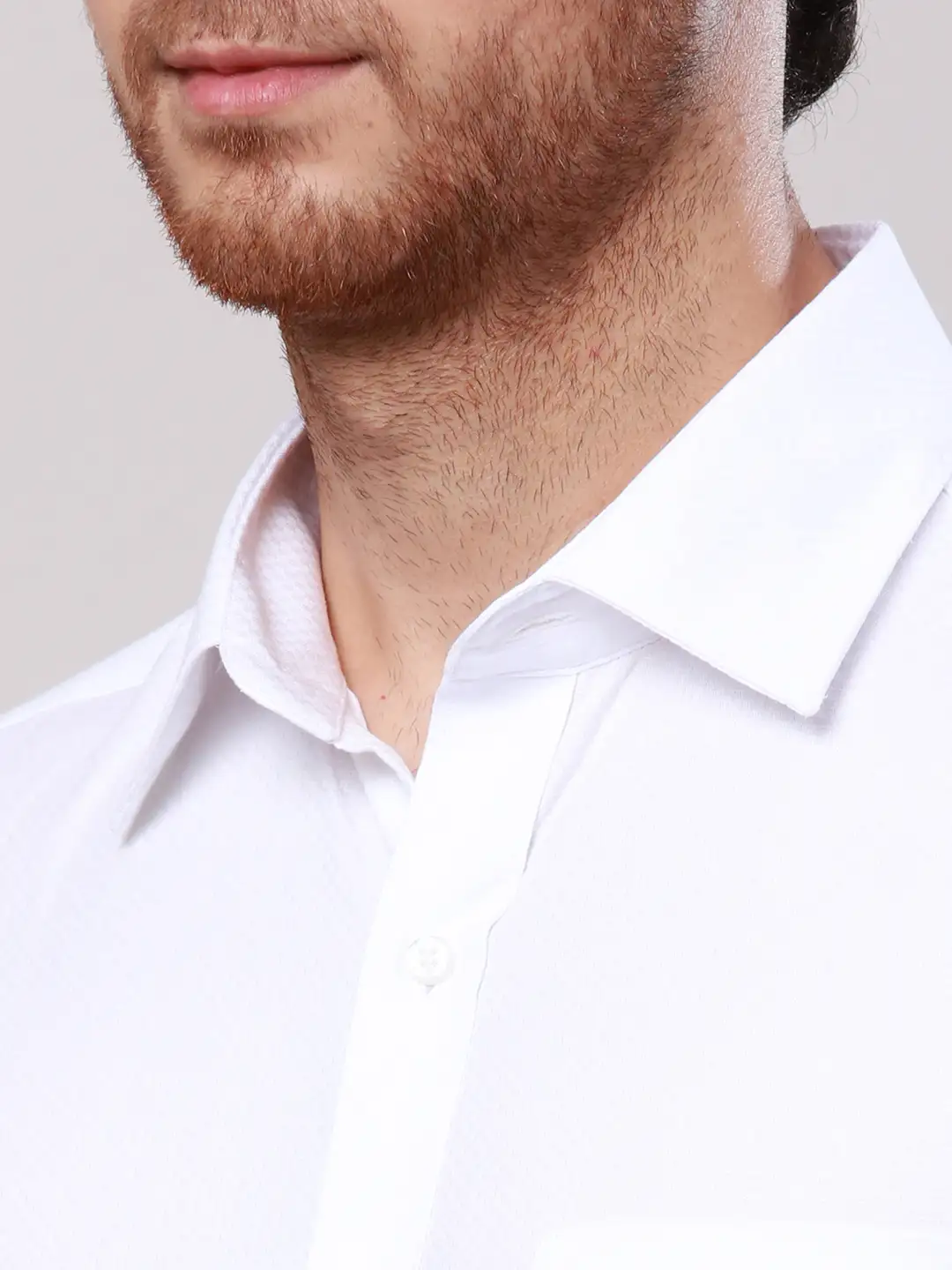 Raymond Men White Slim Fit Structure Cotton Shirts - Image 6
