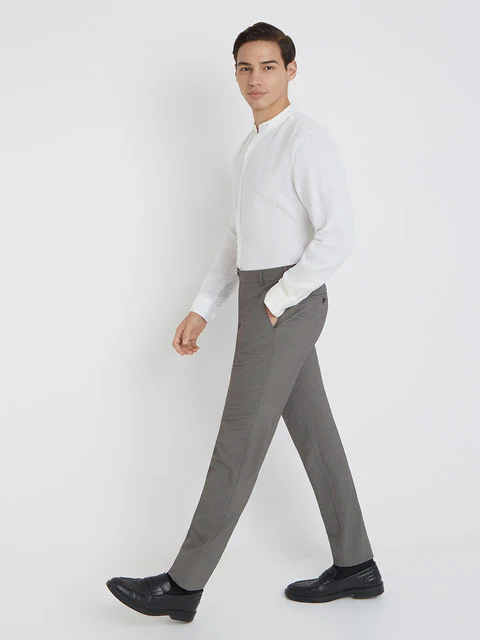 Raymond Men White Solid Regular Fit Linen Shirt - Image 5