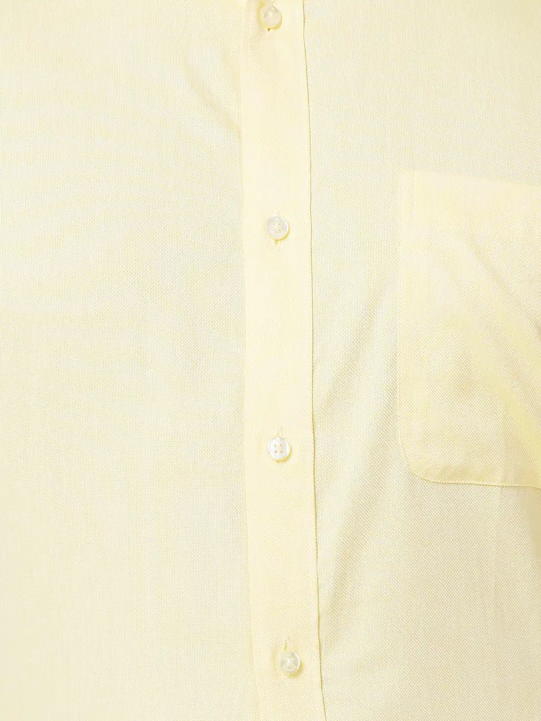 Raymond Men Yellow Structure Slim Fit Cotton Shirt - Image 7