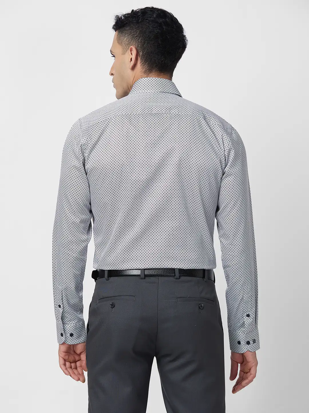 Raymond Men Yellow Structure Slim Fit Cotton Shirt - Image 5