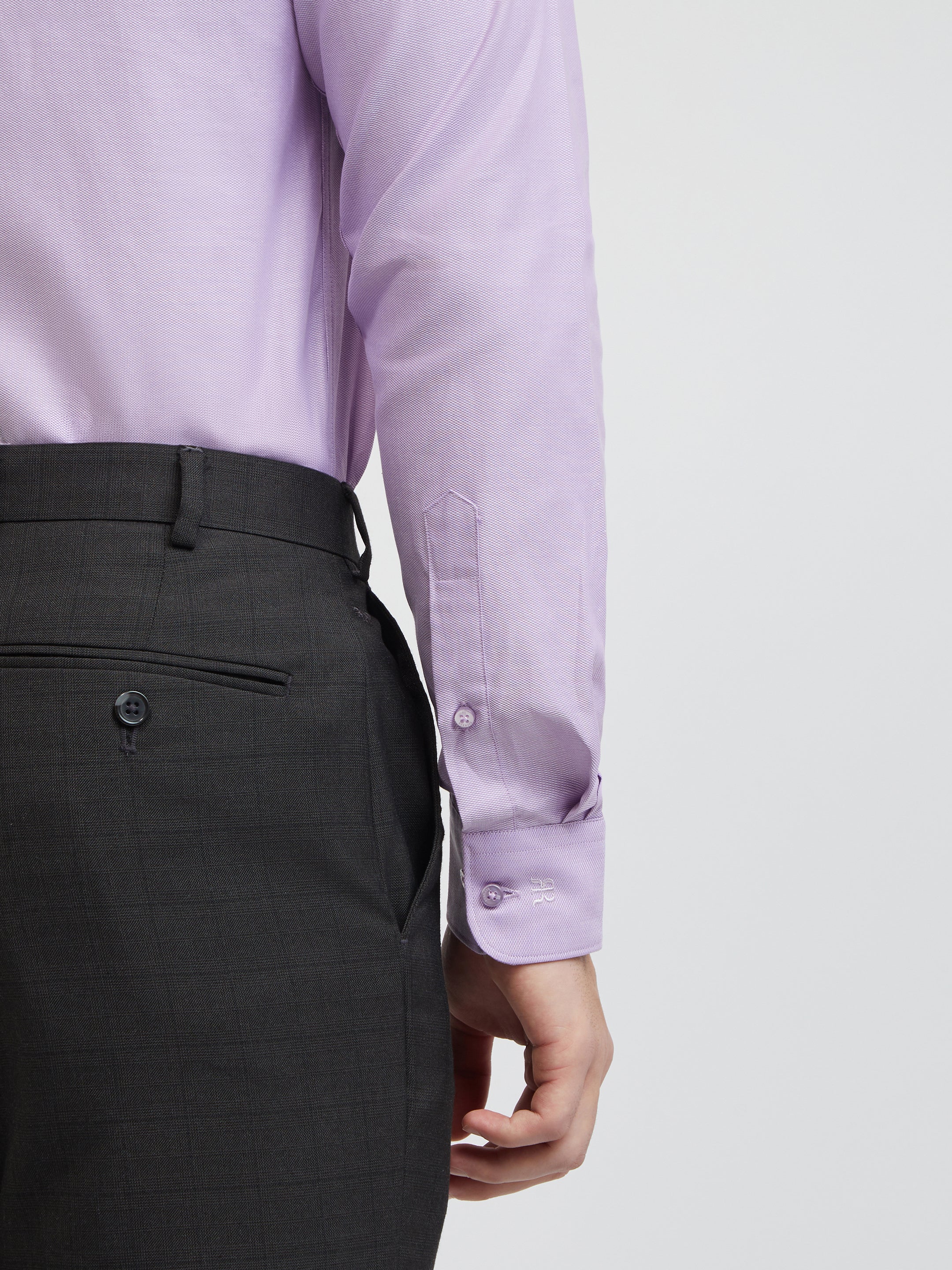 Raymond Purple Structure Slim Fit Cotton Formal Shirt - Image 7