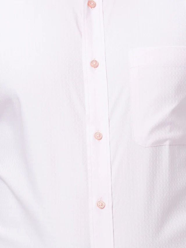 Raymond Men Pink Structured Slim Fit Cotton Formal Shirt - Image 6