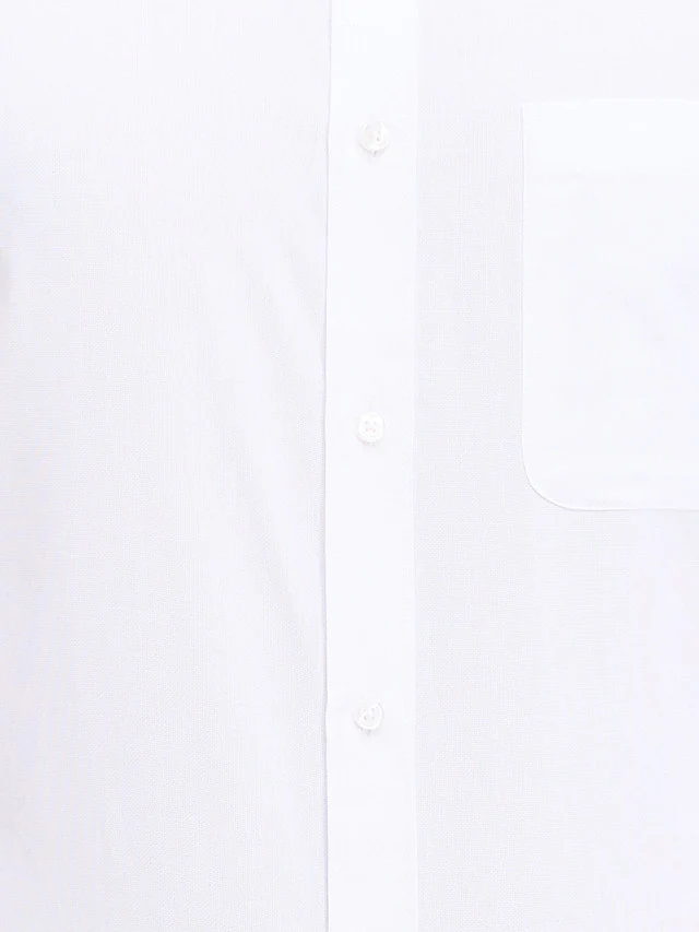Raymond White Structure Slim Fit Full Sleeve Cotton Shirt - Image 7