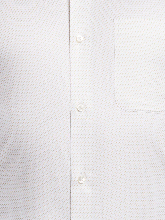 Raymond Yellow Printed Contemporary Fit Cotton Formal Shirt - Image 7