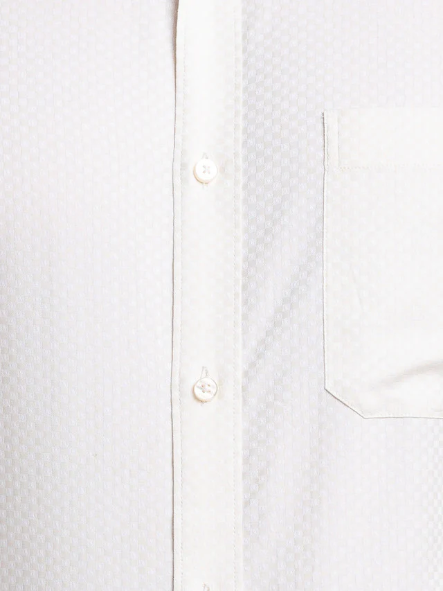 Raymond Yellow Structure Contemporary Fit Cotton Formal Shirt - Image 7