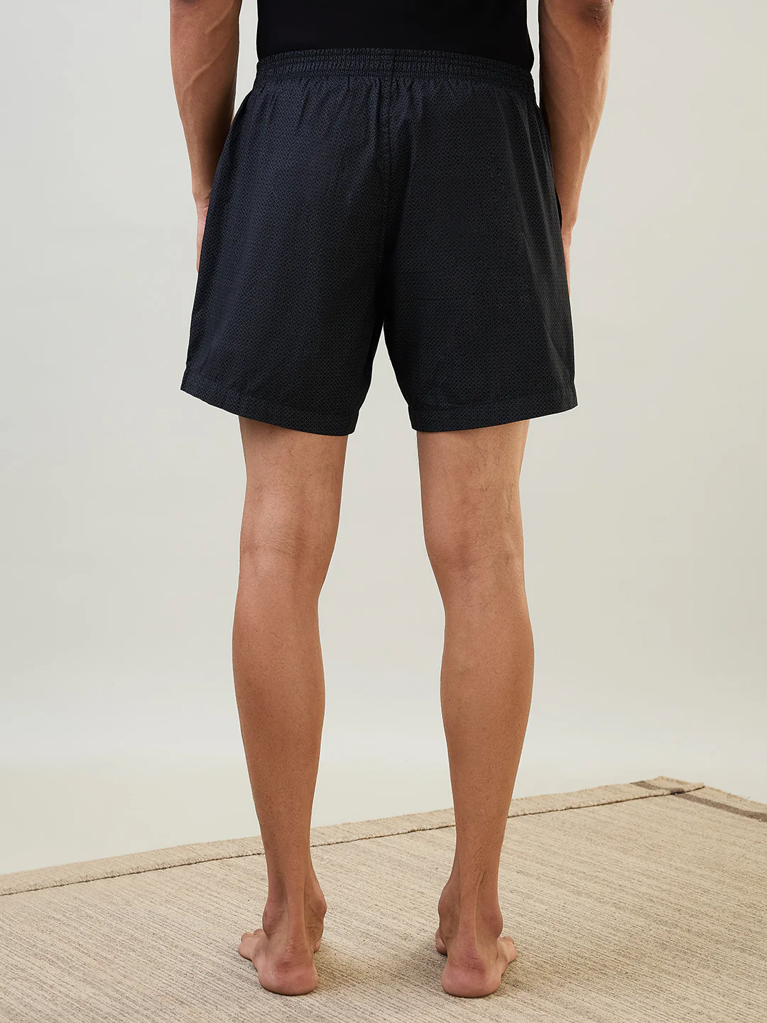 Sleepz Men Black Print Regular Fit Cotton Boxer - Image 3
