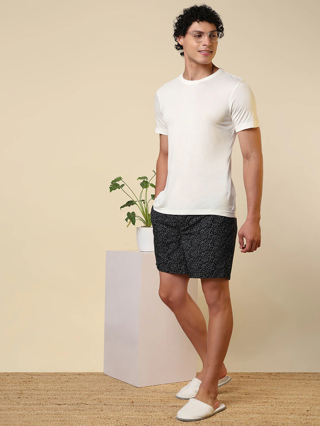 Sleepz Men Black Printed Regular Fit Cotton Boxer - Image 5