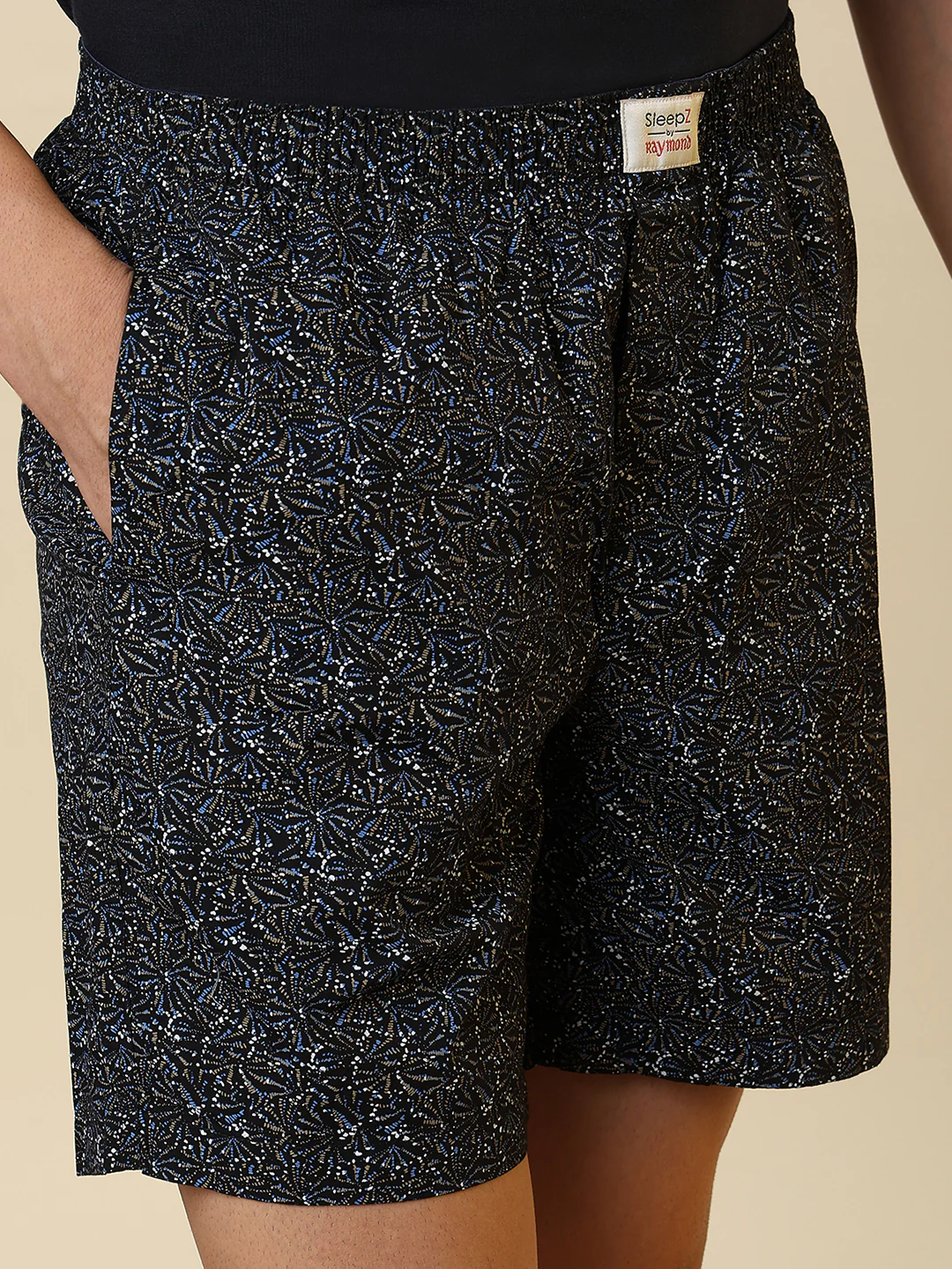 Sleepz Men Black Printed Regular Fit Cotton Boxer - Image 7