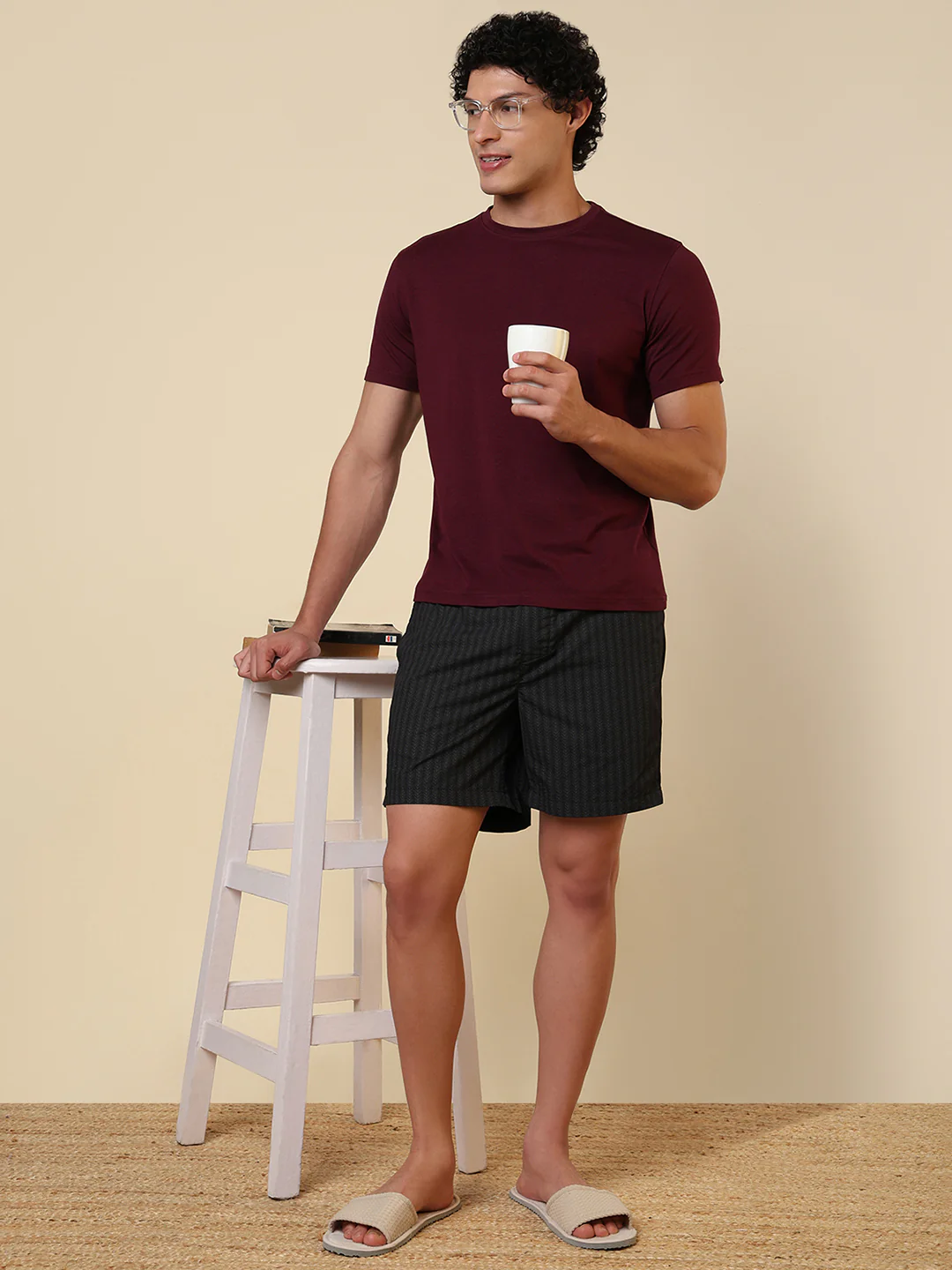 Sleepz Men Black Printed Regular Fit Cotton Boxer - Image 5