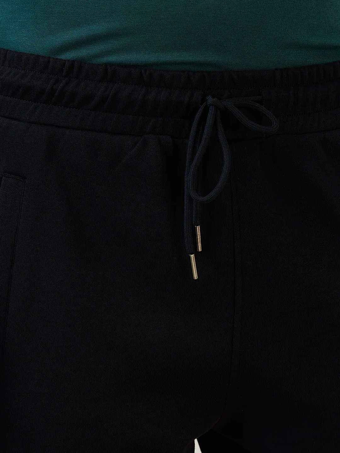 Sleepz Men Black Solid Regular Fit Cotton Blend Shorts - Image 5