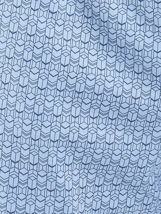 Sleepz Men Blue Print Cotton T-shirt with Short - Image 7
