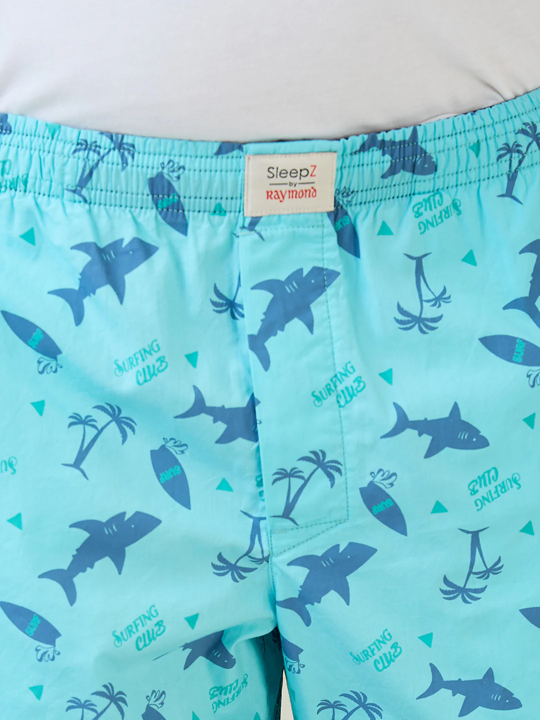 Sleepz Men Blue Print Regular Fit Cotton Boxer - Image 5