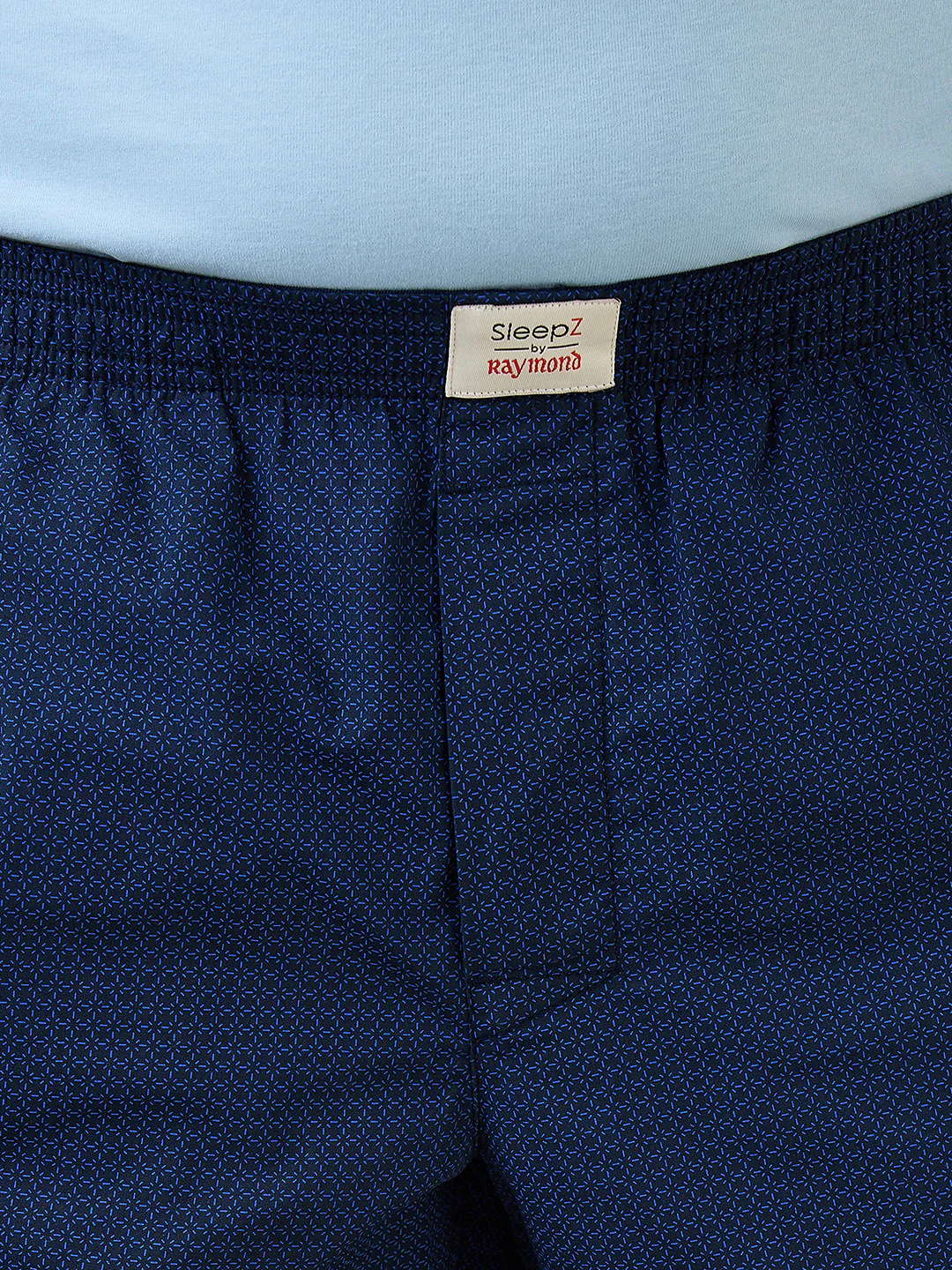 Sleepz Men Blue Print Regular Fit Cotton Boxer - Image 6