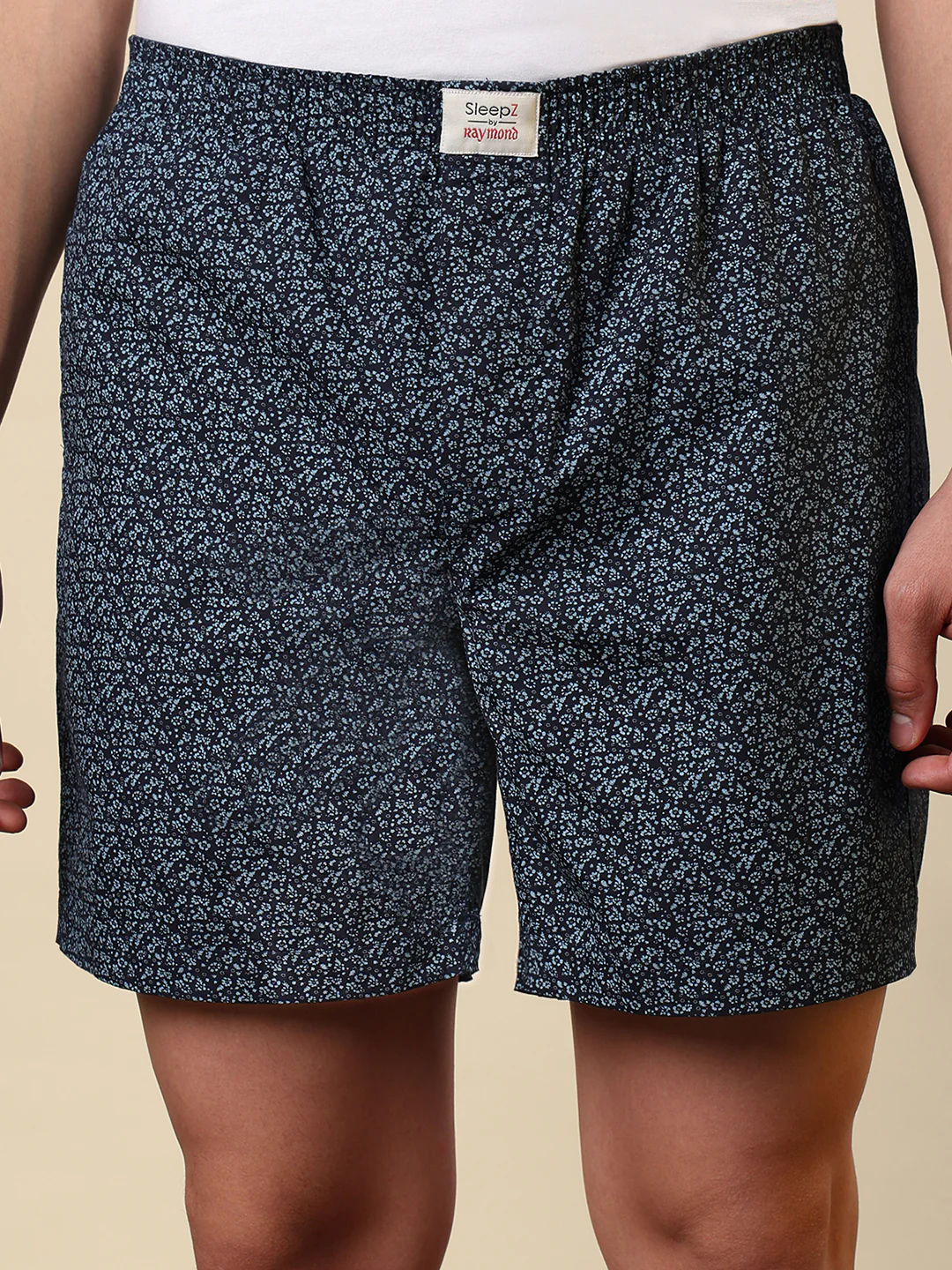 Sleepz Men Blue Printed Regular Fit Cotton Boxer - Image 6