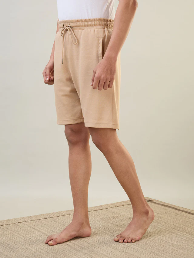 Sleepz Men Fawn Solid Regular Fit Cotton Blend Shorts - Image 3