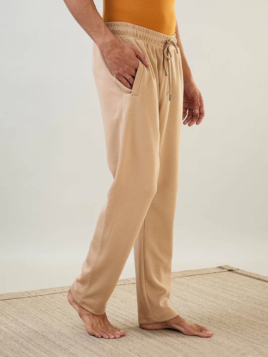 Sleepz Men Fawn Solid Regular Fit Cotton Blend Trackpant - Image 3