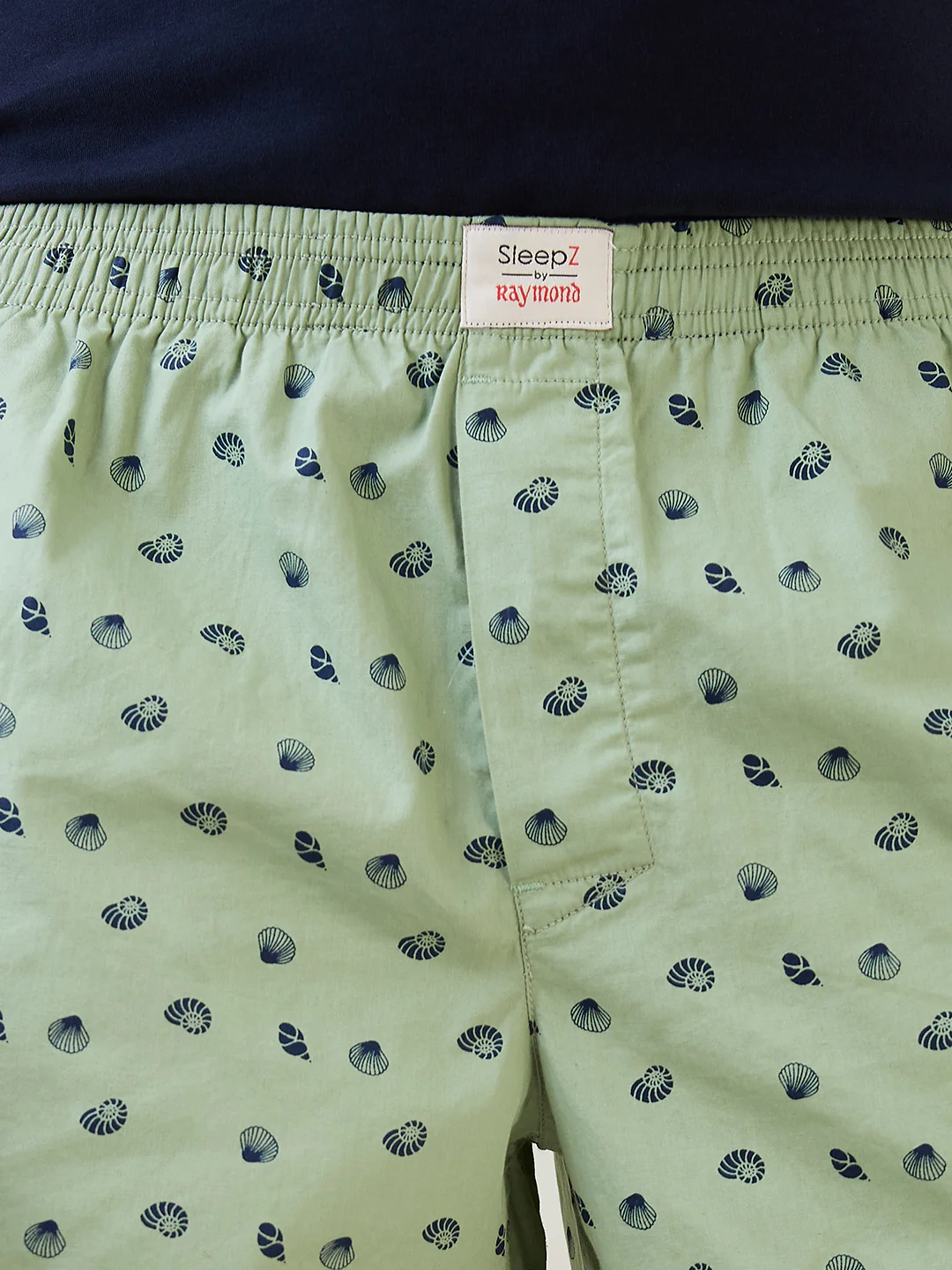 Sleepz Men Green Print Regular Fit Cotton Boxer - Image 6