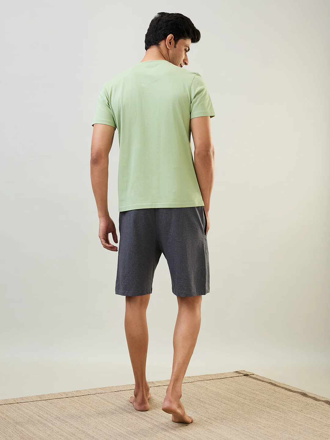 Sleepz Men Green Solid Cotton Garment Kit - Image 3