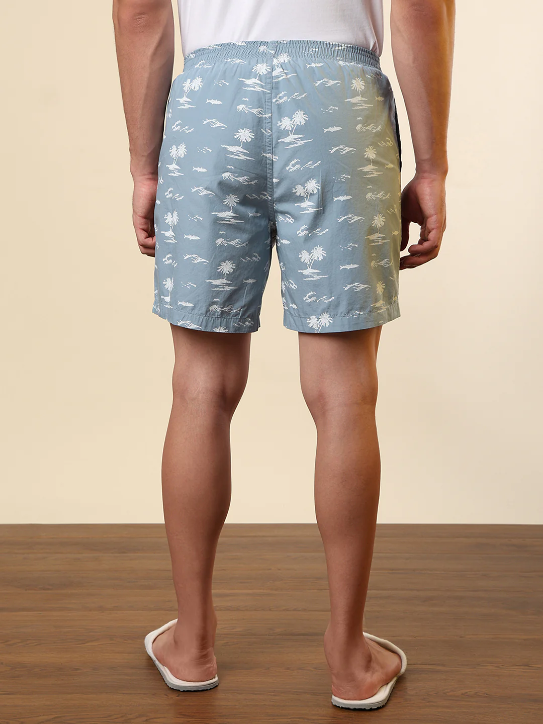 Sleepz Men Grey Printed Regular Fit Cotton Boxer - Image 4