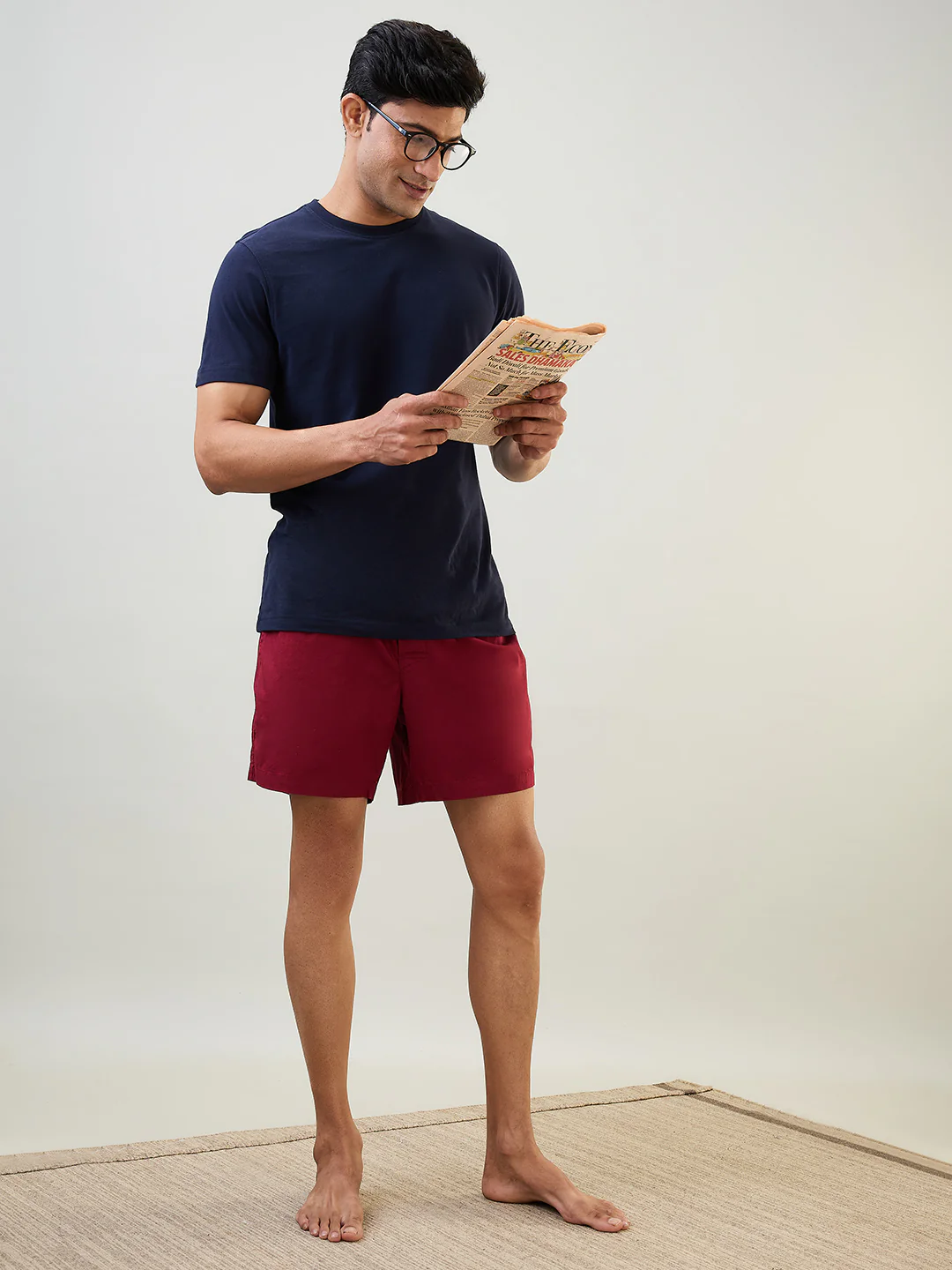 Sleepz Men Maroon Solid Regular Fit Cotton Boxer - Image 4