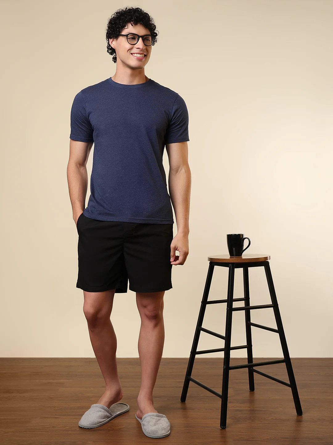 Sleepz Men Multi-Colour Solid Regular Fit Cotton Boxer - Image 6