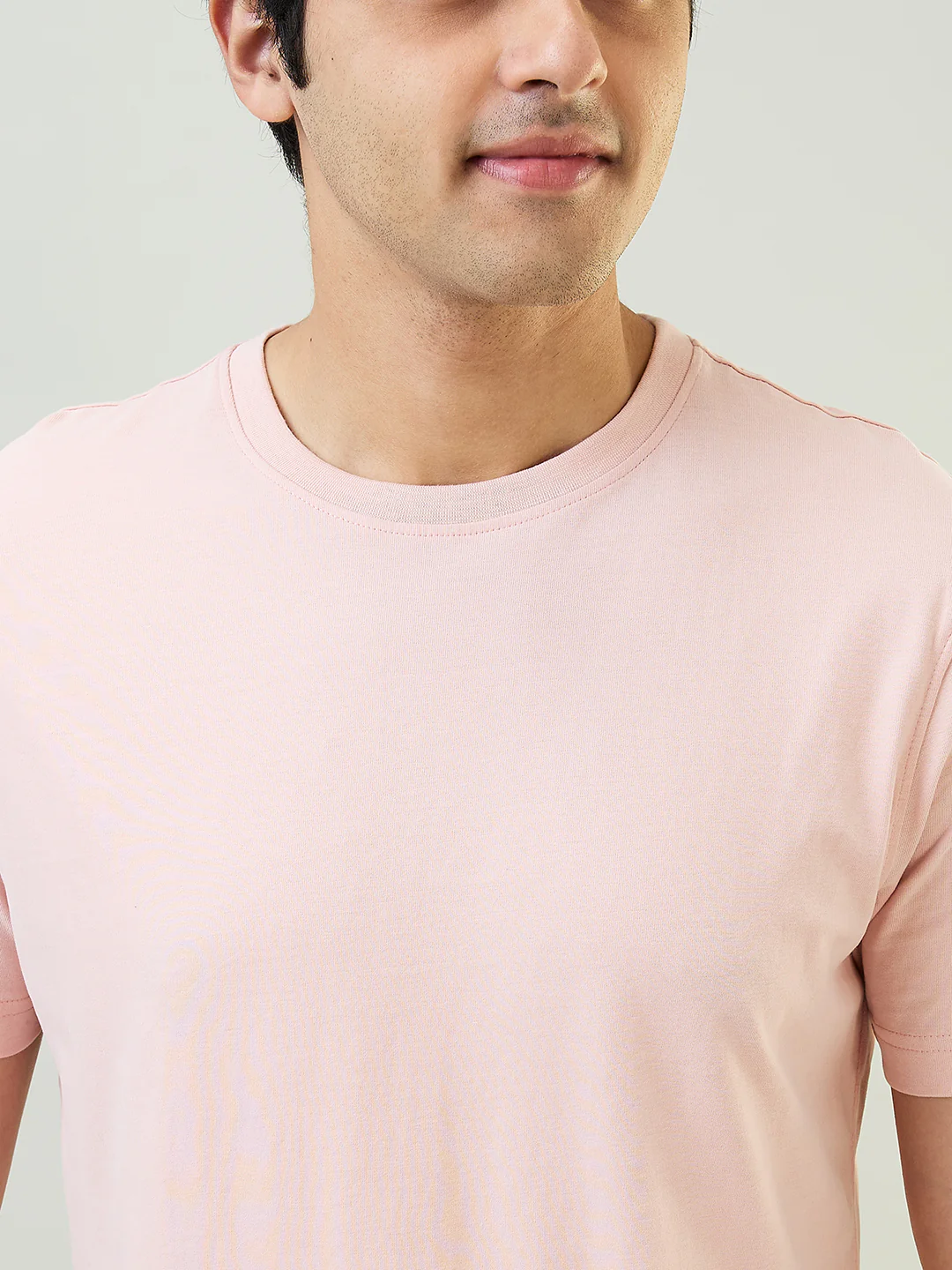 Sleepz Men Orange Solid Regular Fit Cotton T-Shirt - Image 4