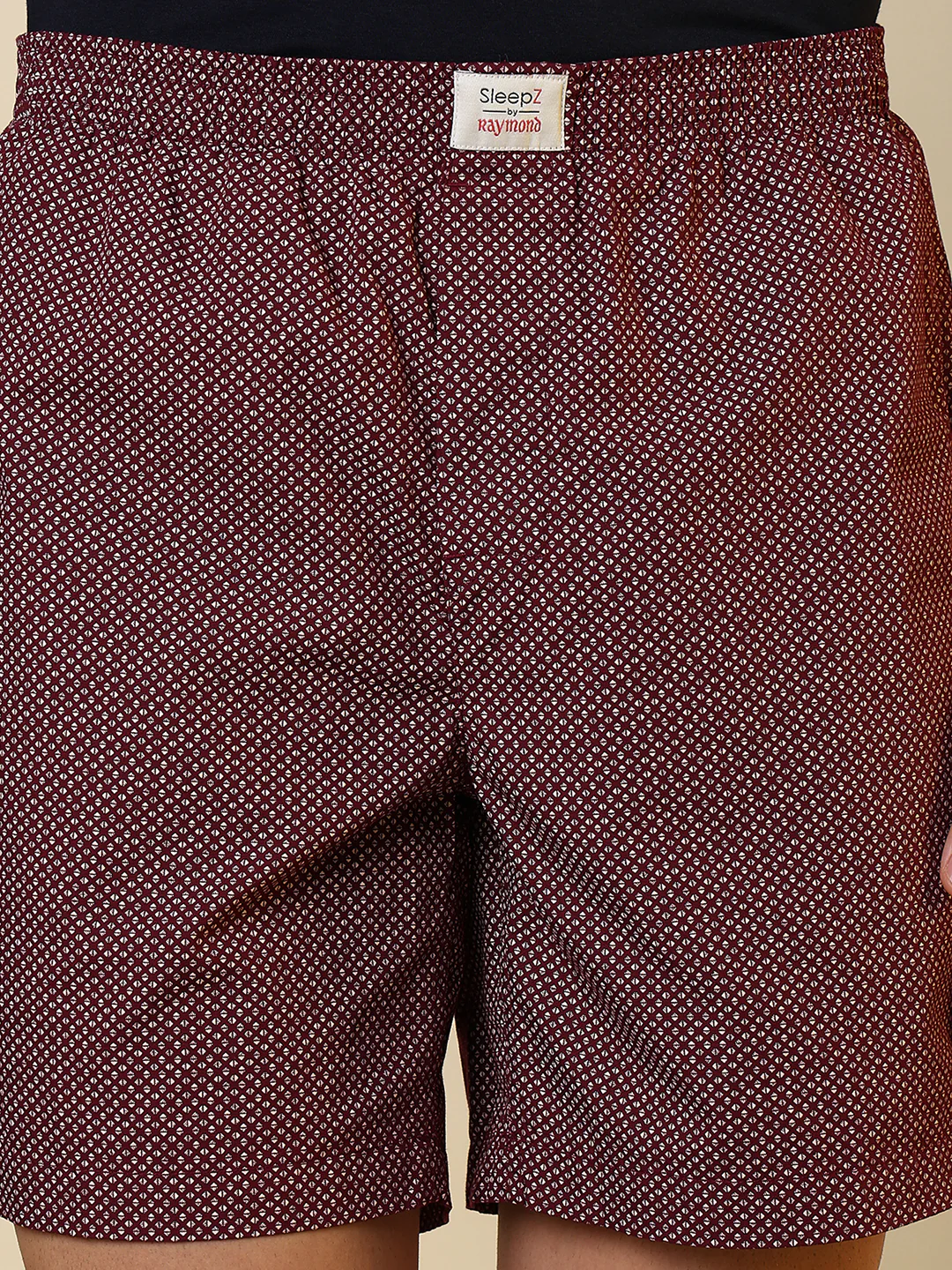 Sleepz Men Red Printed Regular Fit Cotton Boxer - Image 7