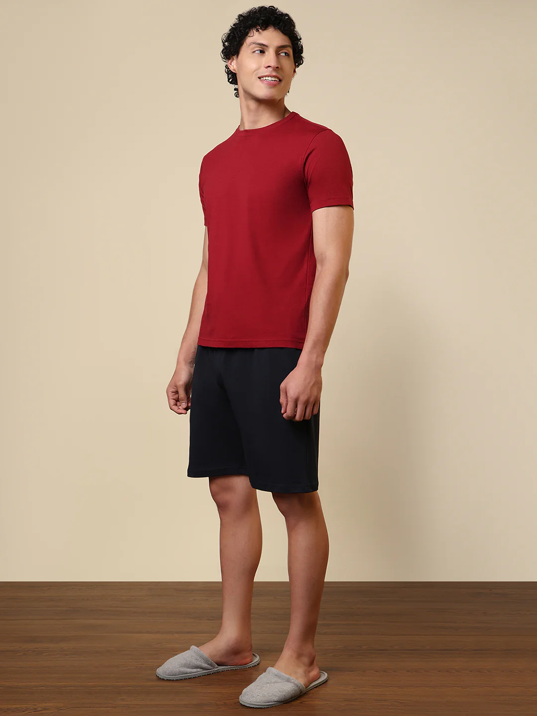 Sleepz Men Red Solid Cotton Garment Kit - Image 2