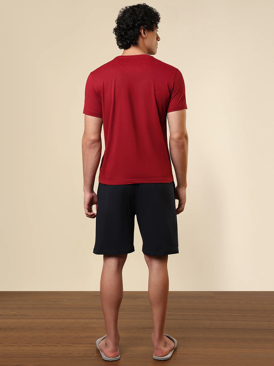 Sleepz Men Red Solid Cotton Garment Kit - Image 4